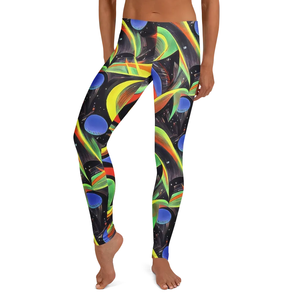Tenggren Whirl on Leggings — Front