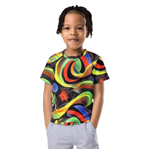 Tenggren Whirl on a Kids Crew Neck T-Shirt