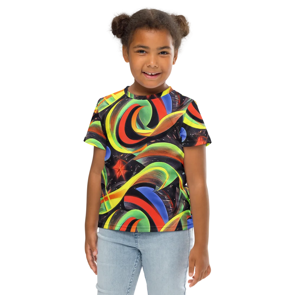 Tenggren Whirl on Kids Crew Neck T-Shirt — Front