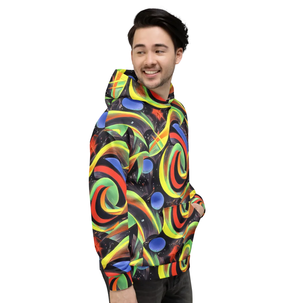 Tenggren Whirl on Hoodie — Right