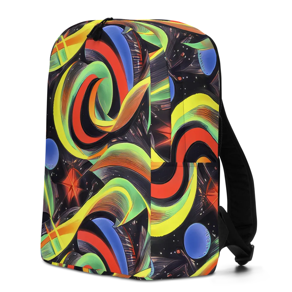 Tenggren Whirl on Minimalist Backpack — Left
