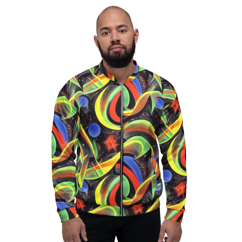 Tenggren Whirl on Bomber Jacket — Front
