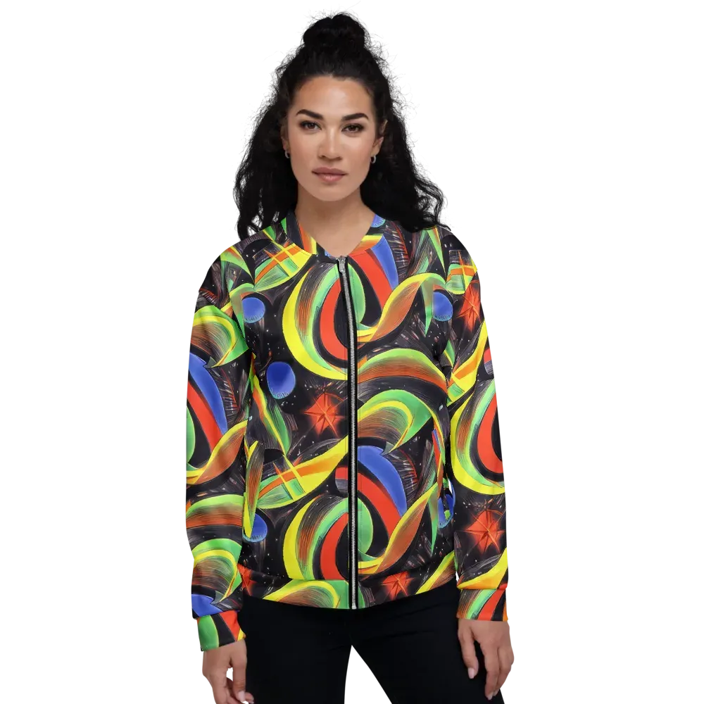 Tenggren Whirl on Bomber Jacket — Front