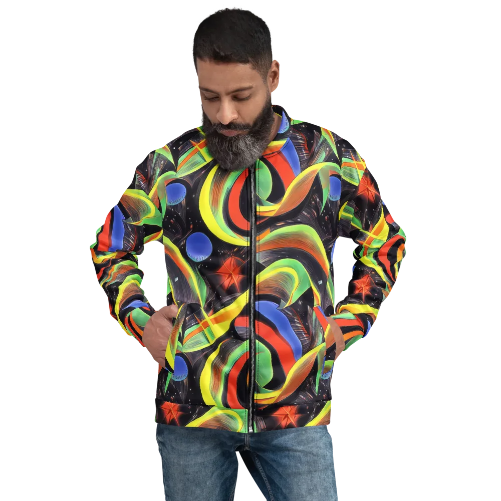 Tenggren Whirl on Bomber Jacket — Front