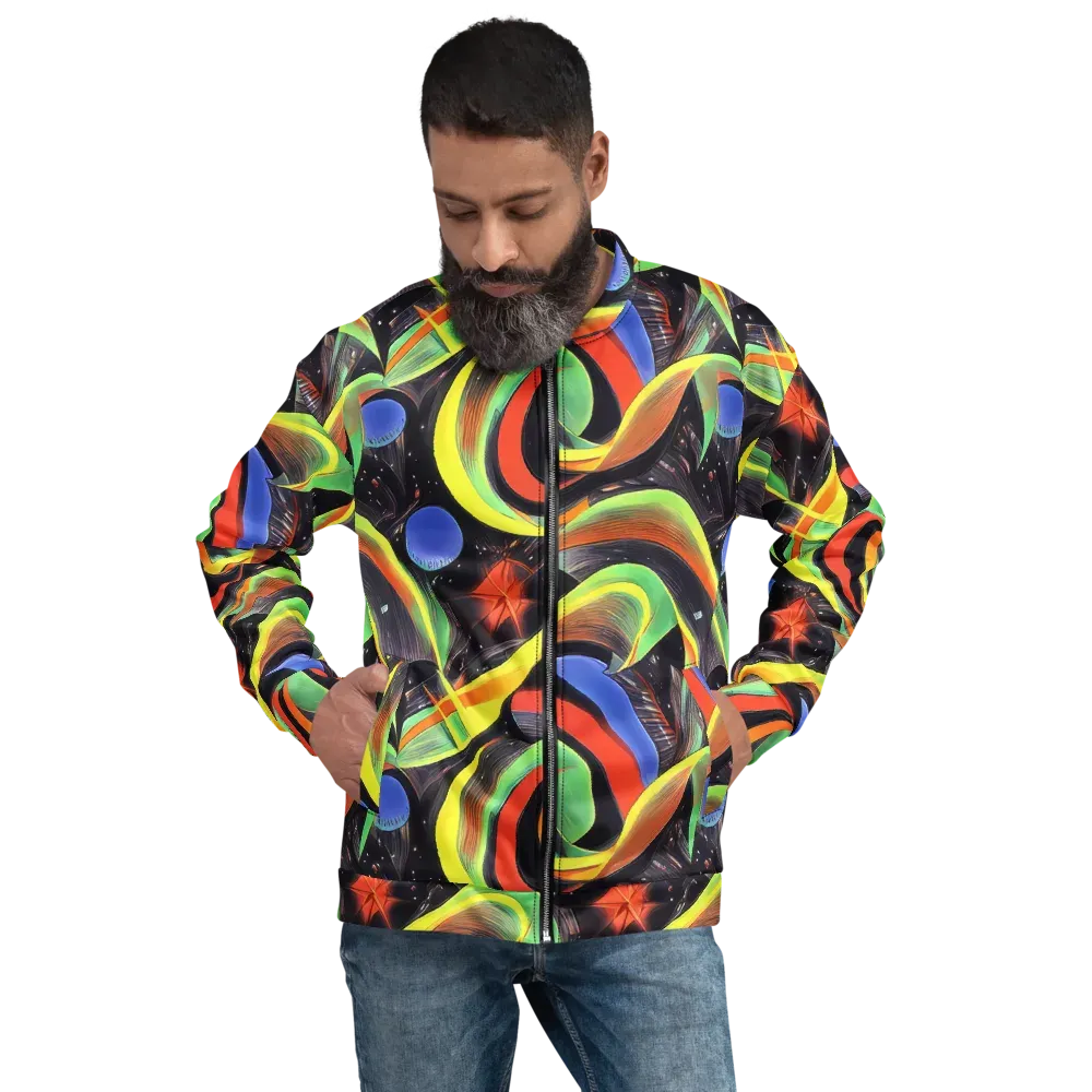 Tenggren Whirl on Bomber Jacket — Front
