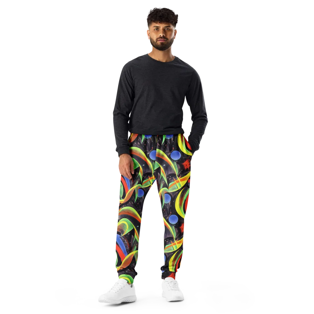 Tenggren Whirl on Men's Joggers — Front