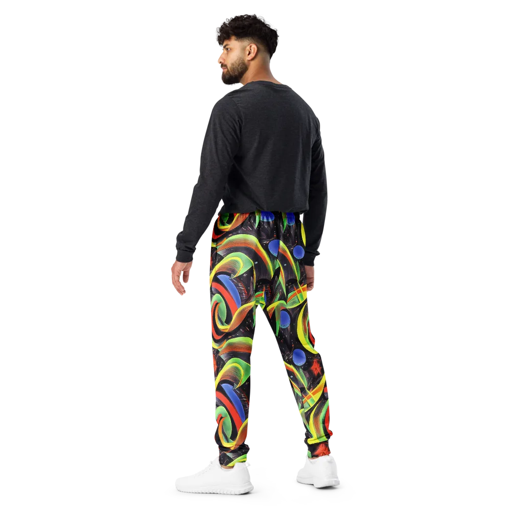 Tenggren Whirl on Men's Joggers — Back