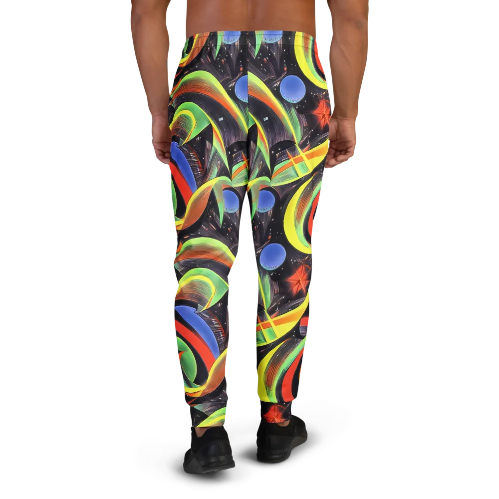 Tenggren Whirl on Men's Joggers — Back