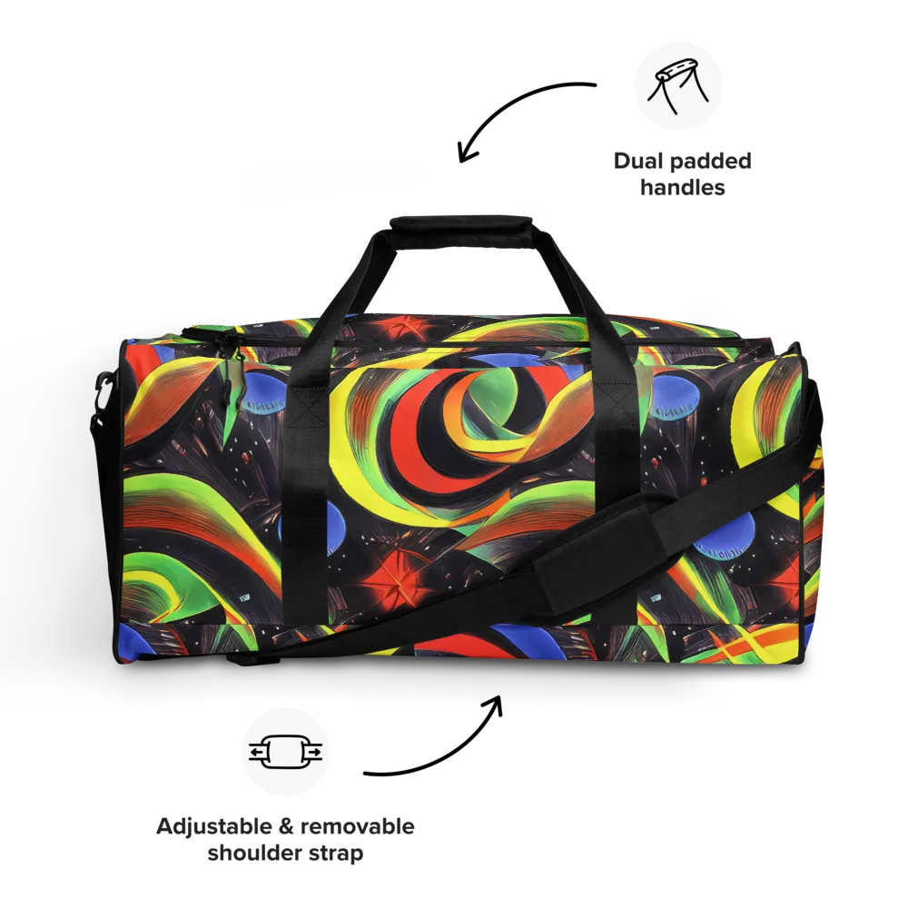 Tenggren Whirl on Duffle Bag — Front