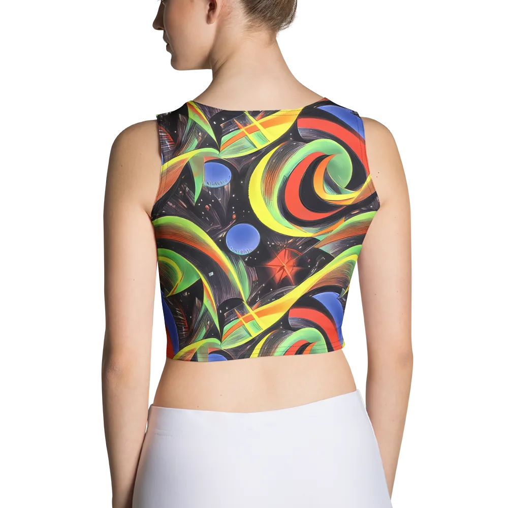 Tenggren Whirl on Crop Top — Back