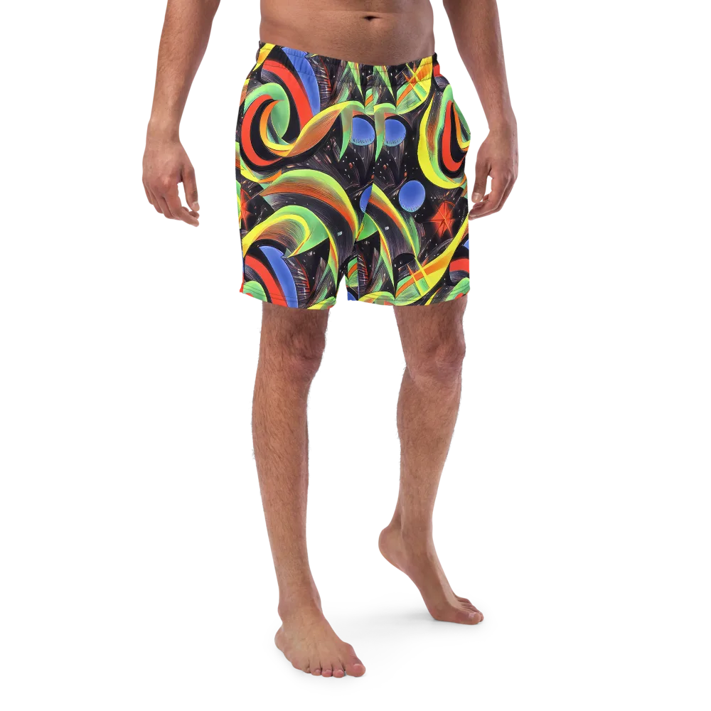 Tenggren Whirl on Swim Trunks — Front