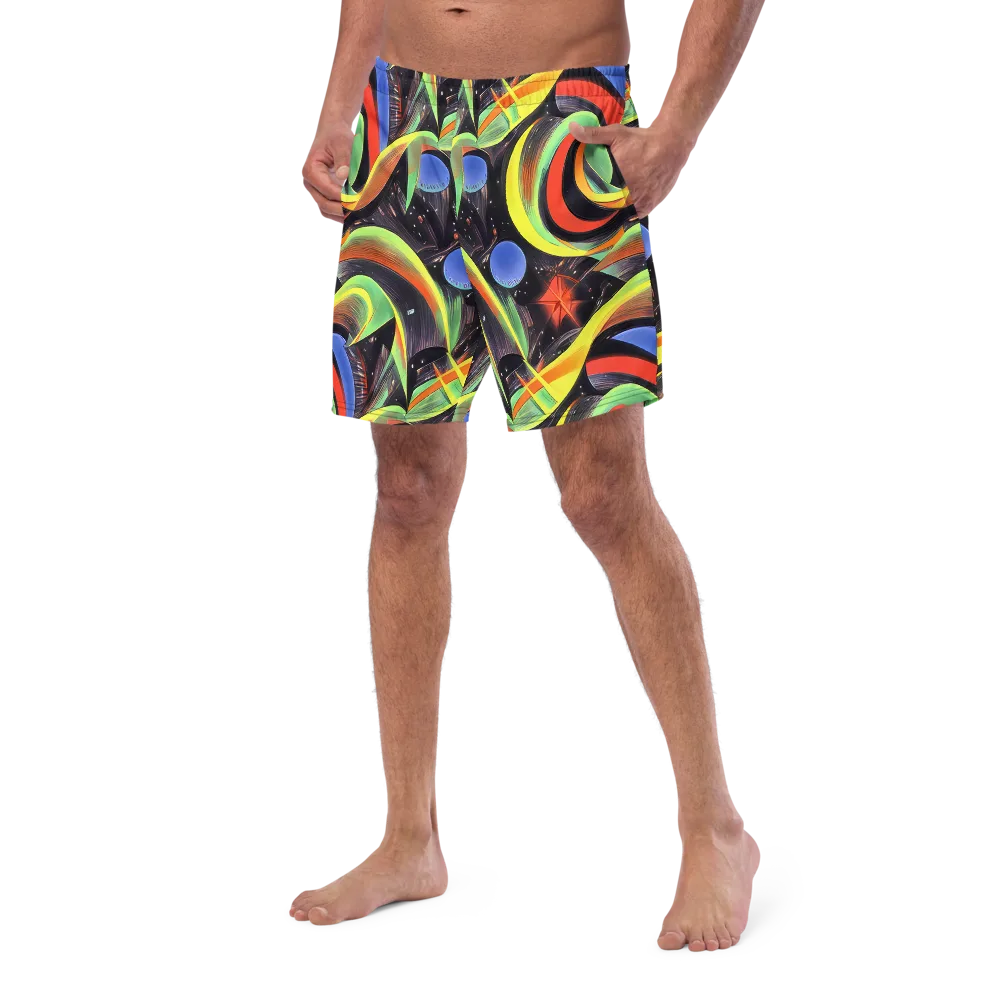 Tenggren Whirl on Swim Trunks — Left Front