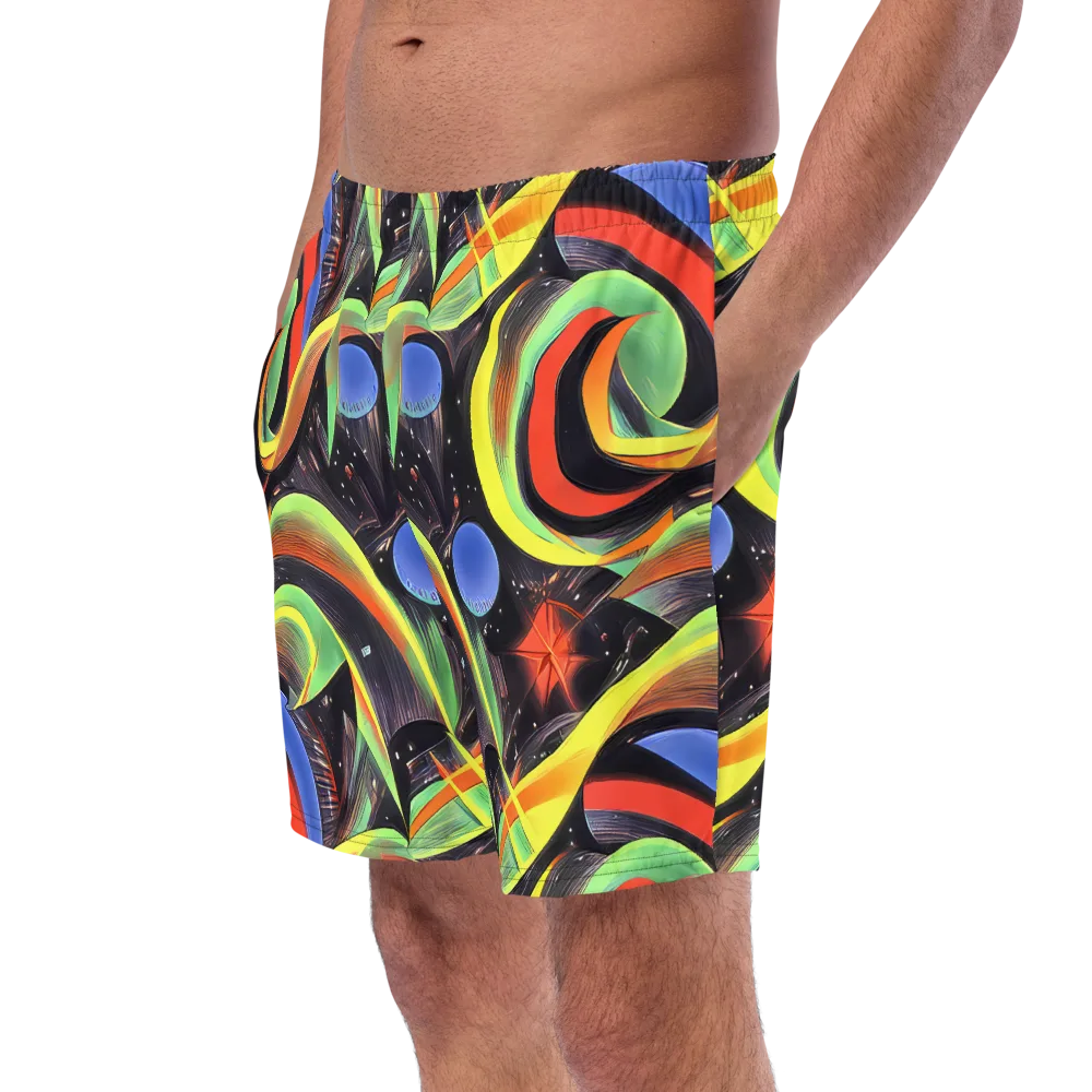 Tenggren Whirl on Swim Trunks — Left Front