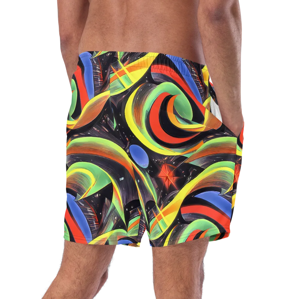 Tenggren Whirl on Swim Trunks — Right Back