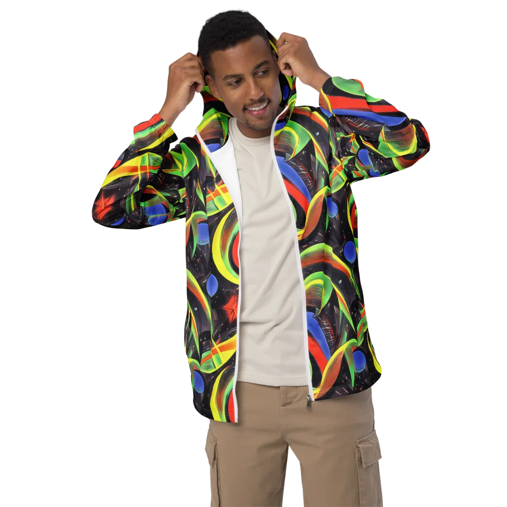 Tenggren Whirl on Men's Windbreaker — Front