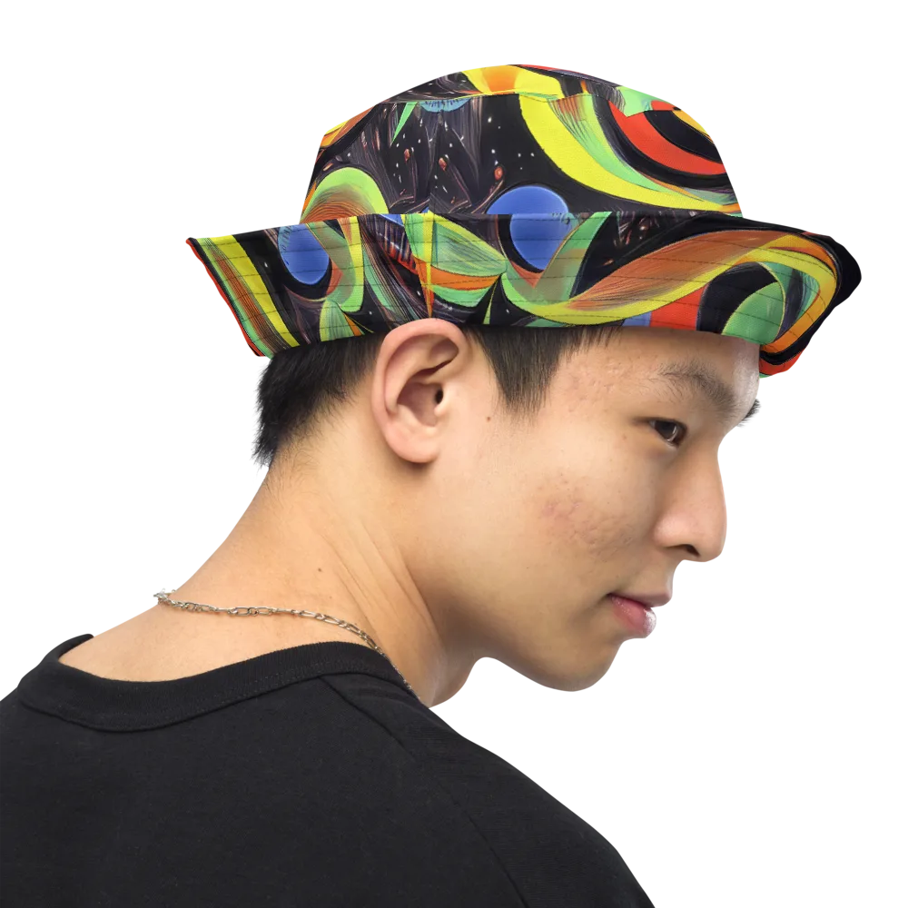 Tenggren Whirl on Reversible Bucket Hat — Right Outside