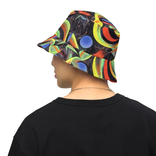 Tenggren Whirl on a Reversible Bucket Hat