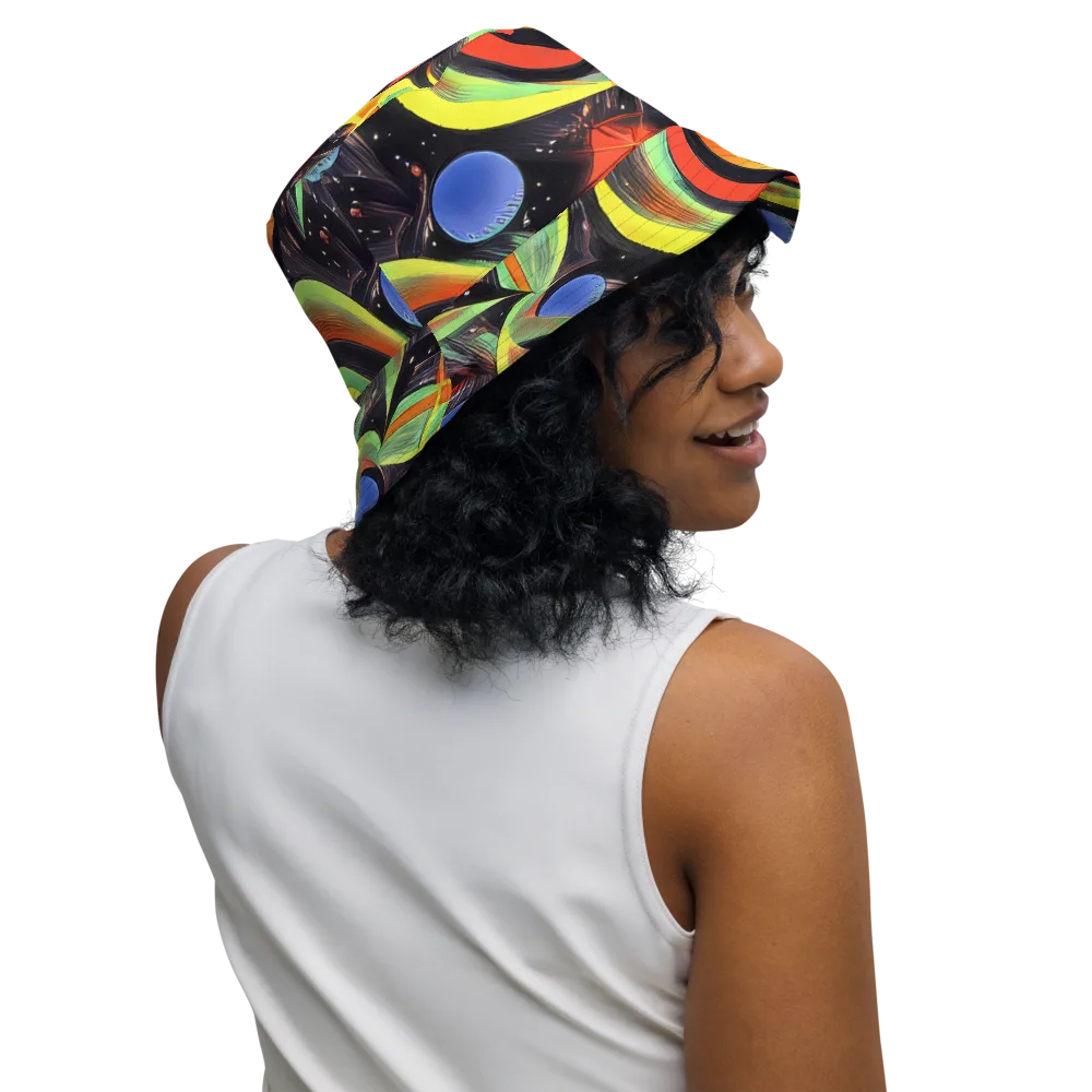 Tenggren Whirl on Reversible Bucket Hat — Right Outside