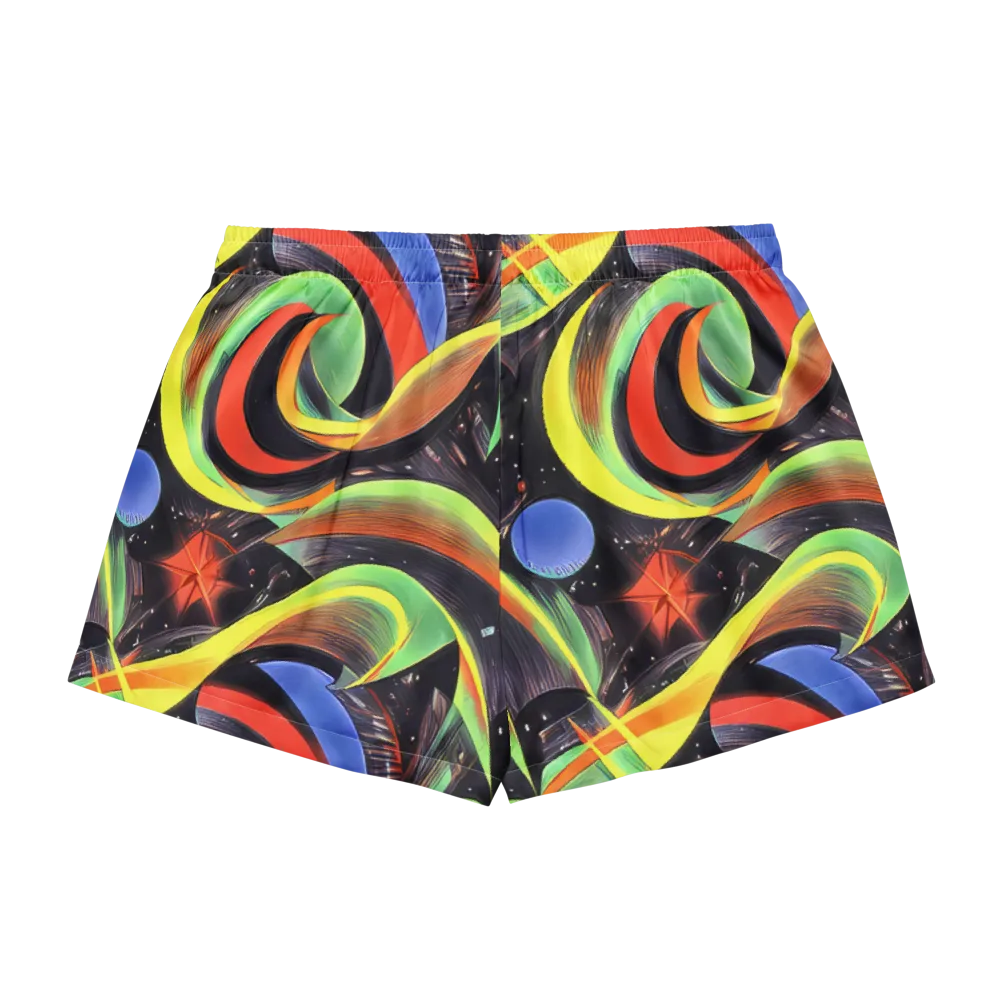 Tenggren Whirl on Women's Pajama Shorts — Back