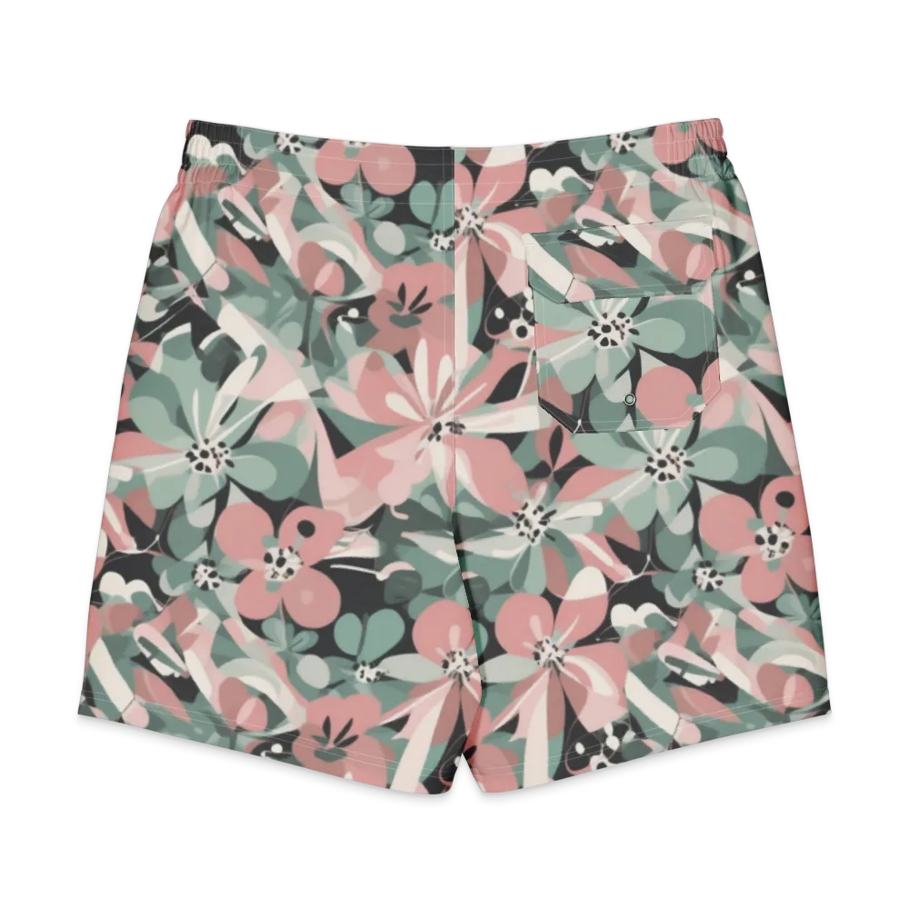 Petal Mirage on Men's Board Shorts — Back