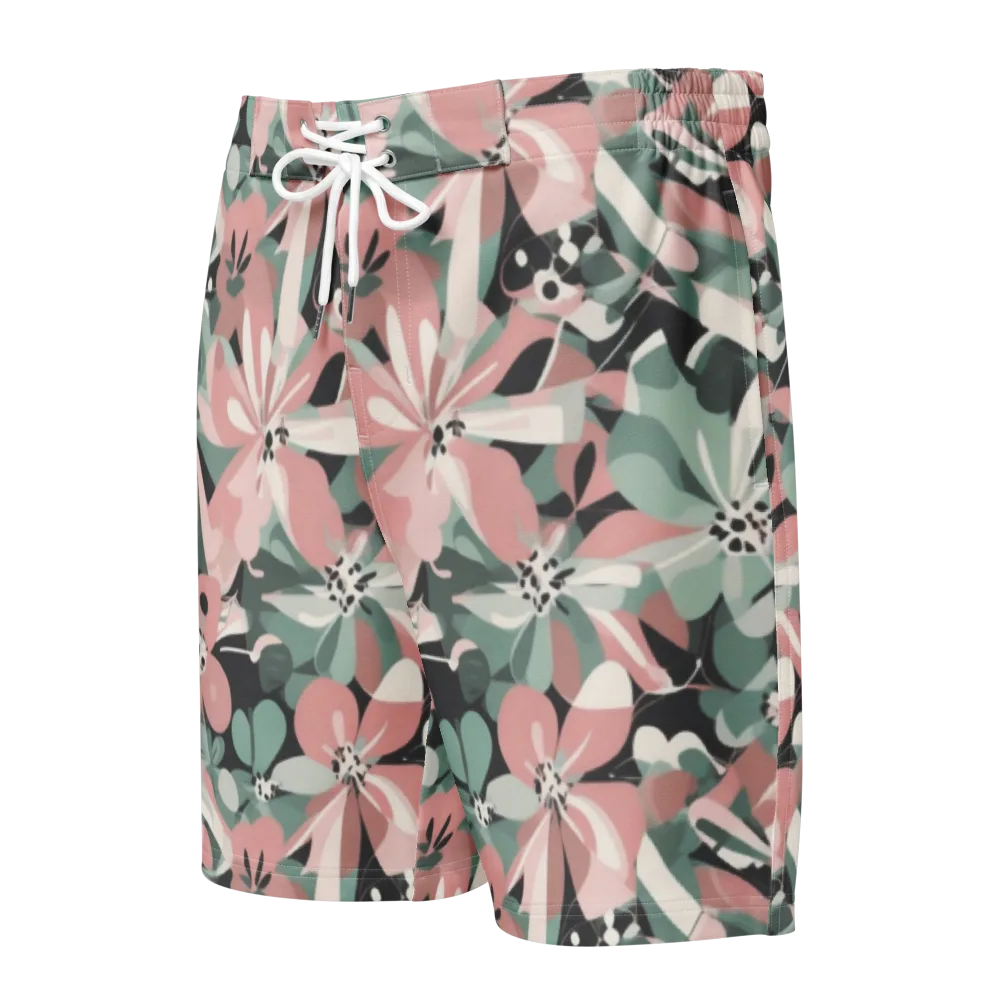 Petal Mirage on Men's Board Shorts — Front
