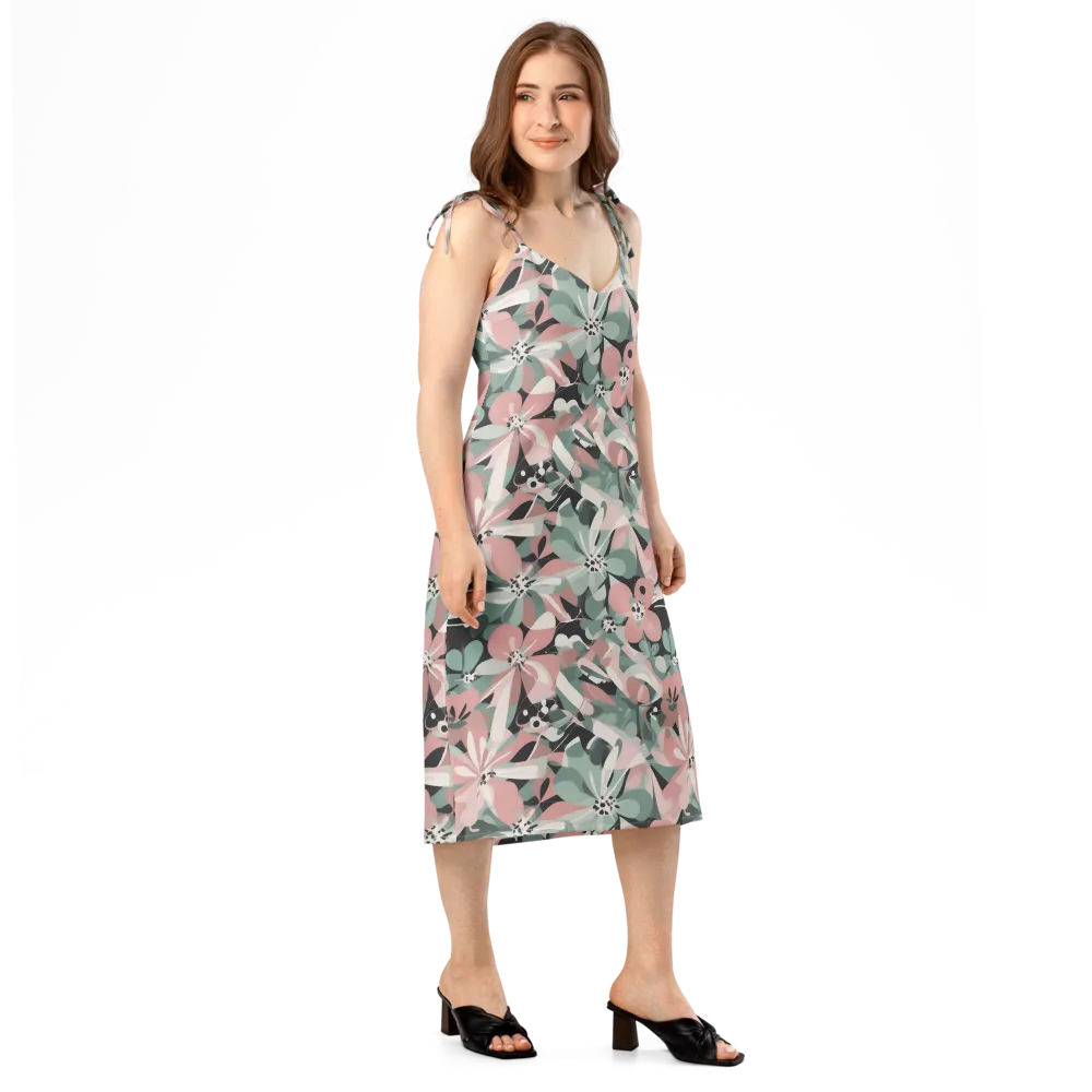 Petal Mirage on Slip Dress — Right Front