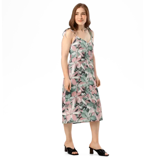 Petal Mirage on a Slip Dress