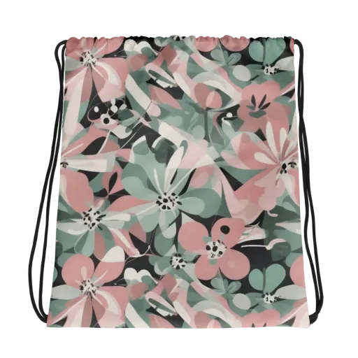 Petal Mirage on a Drawstring Bag