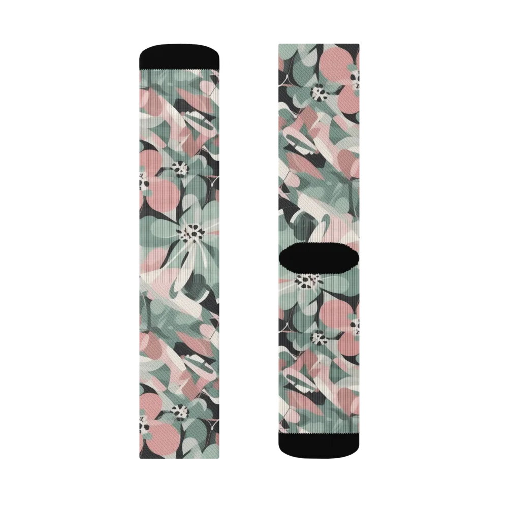 Petal Mirage on Socks — Left Sock