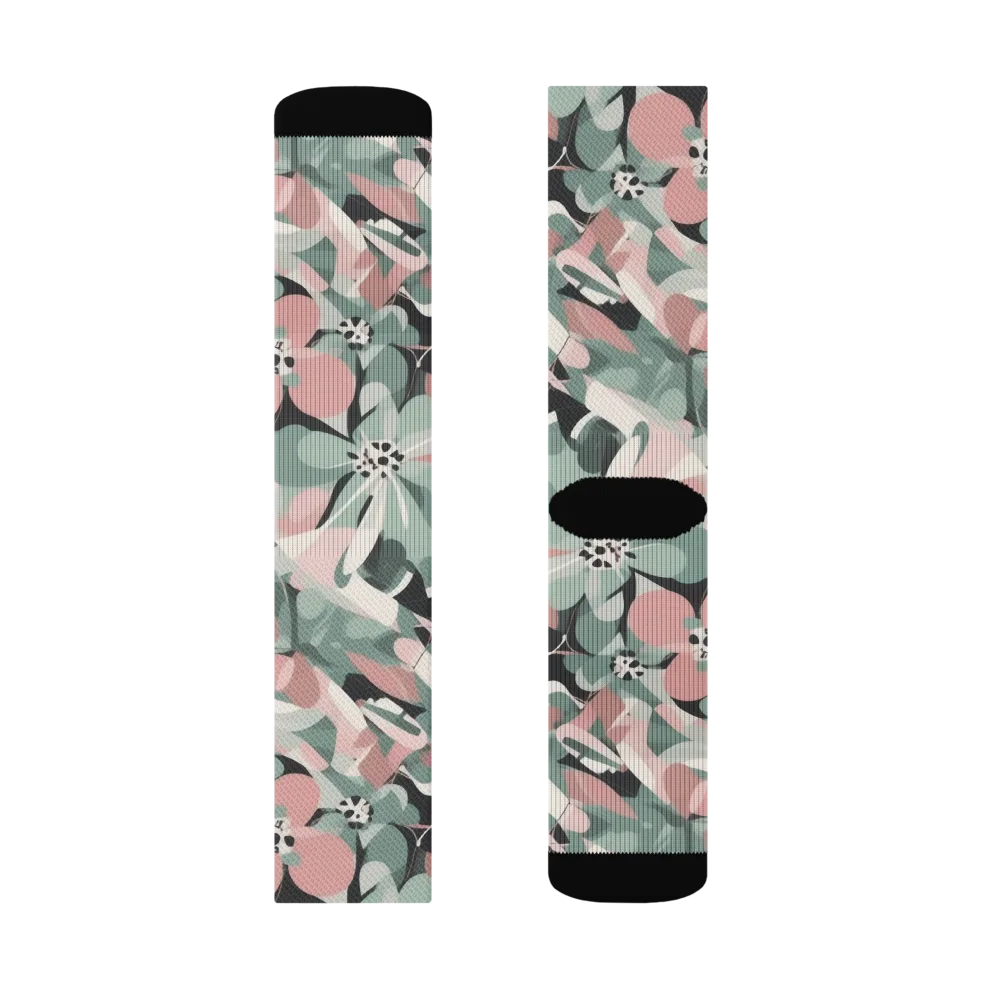 Petal Mirage on Socks — Right Sock