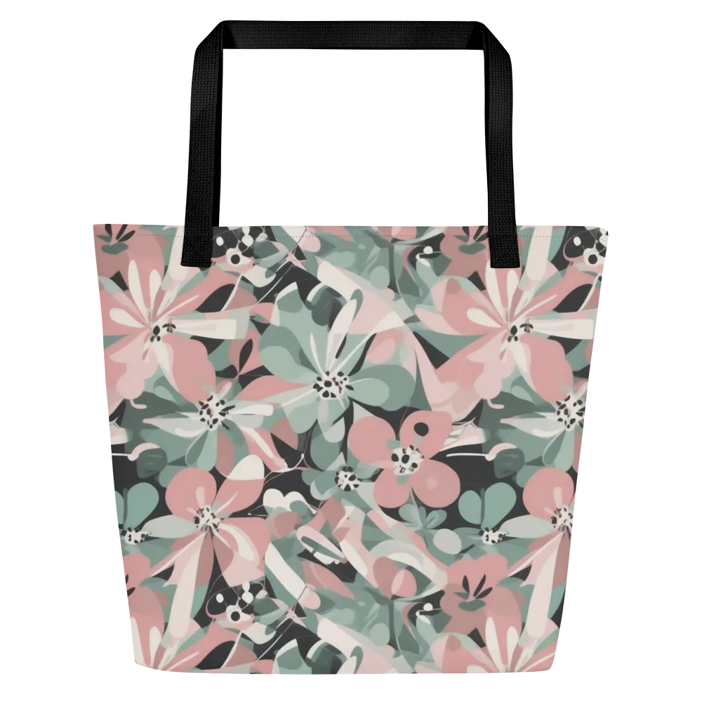 Petal Mirage on Large Tote Bag W/ Pocket — Front
