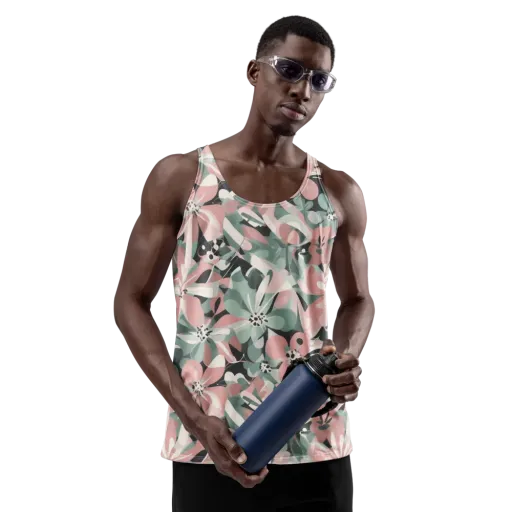 Petal Mirage on a Men's Tank Top
