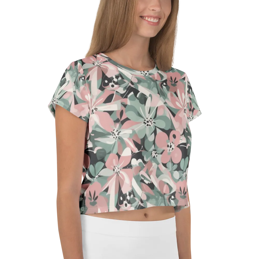 Petal Mirage on Crop Tee — Right