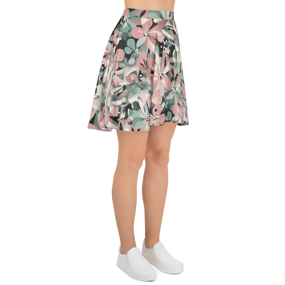 Petal Mirage on Skater Skirt — Right
