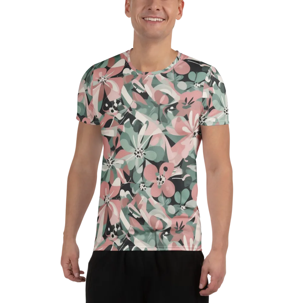Petal Mirage on Men's Athletic T-Shirt — Front