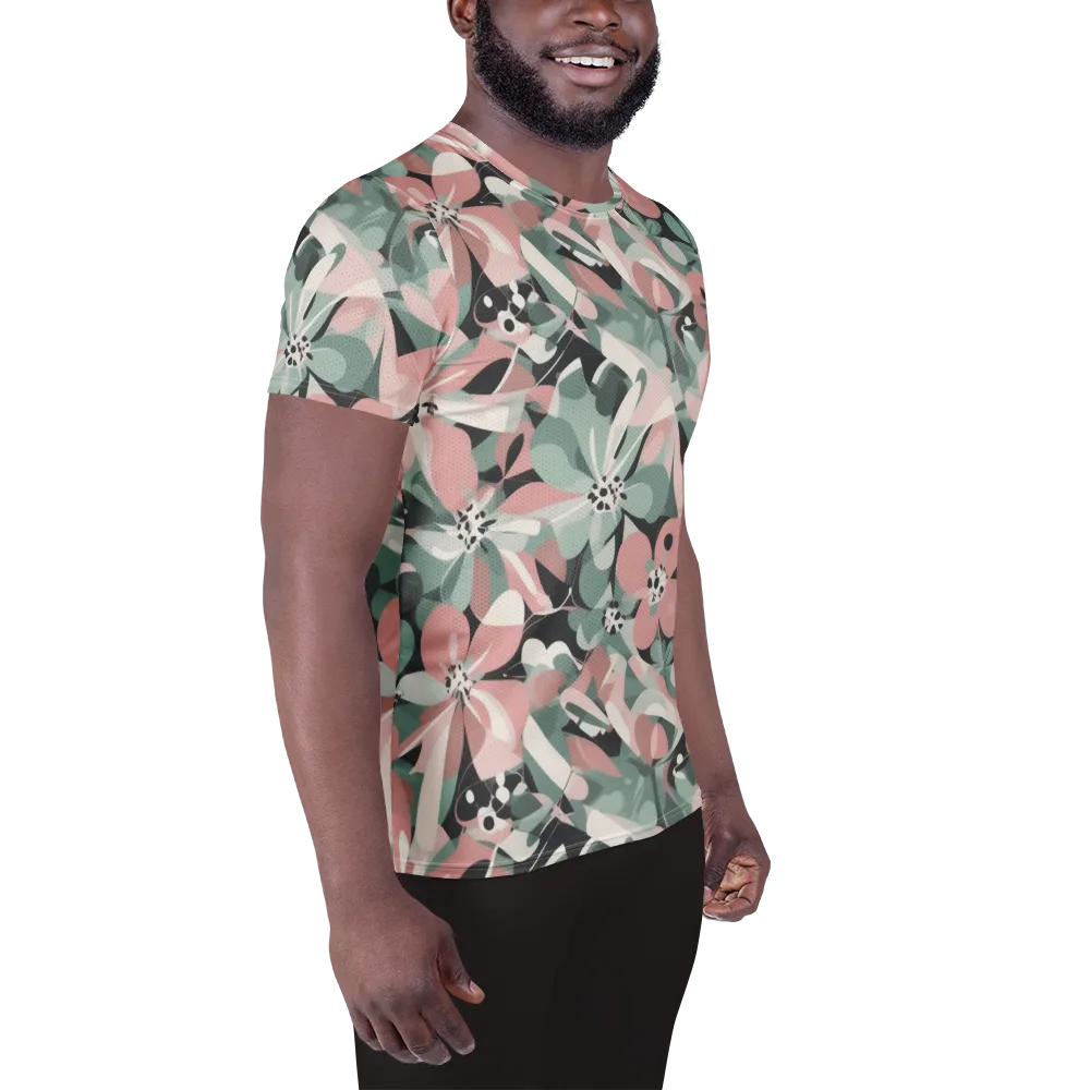 Petal Mirage on Men's Athletic T-Shirt — Right