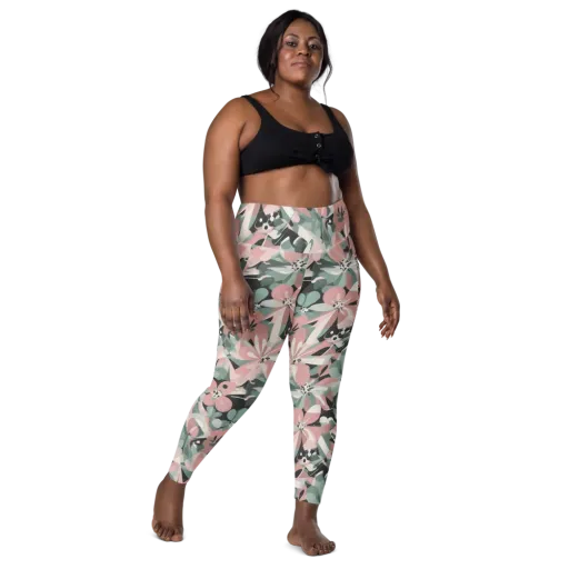 Petal Mirage on a Leggings with Pockets