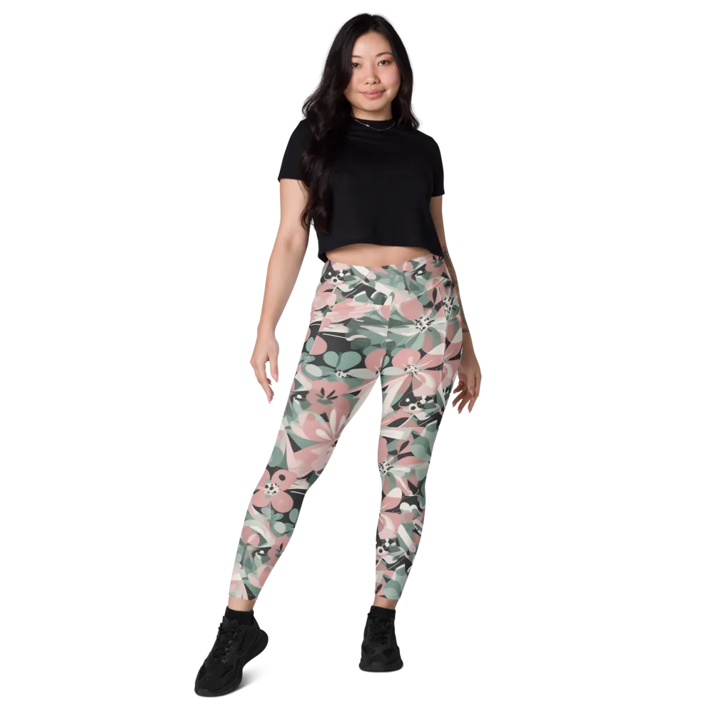 Petal Mirage on Leggings with Pockets — Front