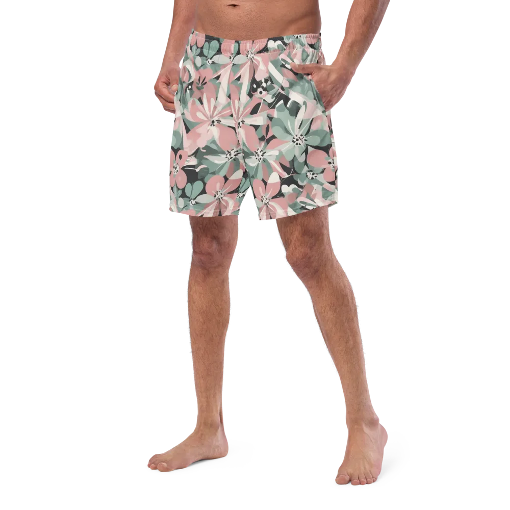 Petal Mirage on Swim Trunks — Left Front