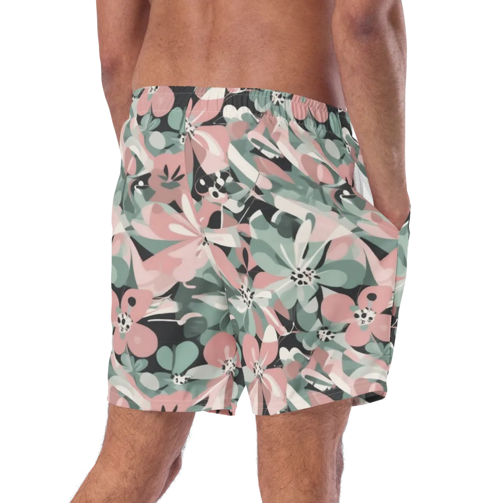 Petal Mirage on Swim Trunks — Right Back