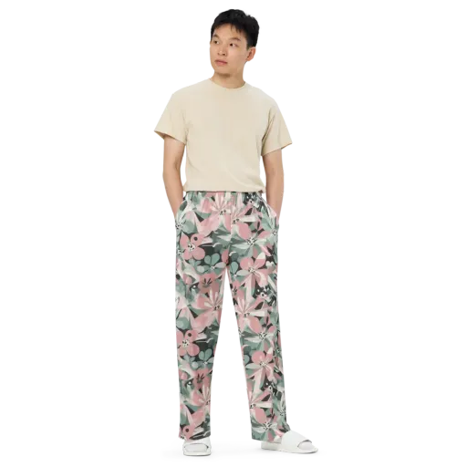 Petal Mirage on a Wide-Leg Pants