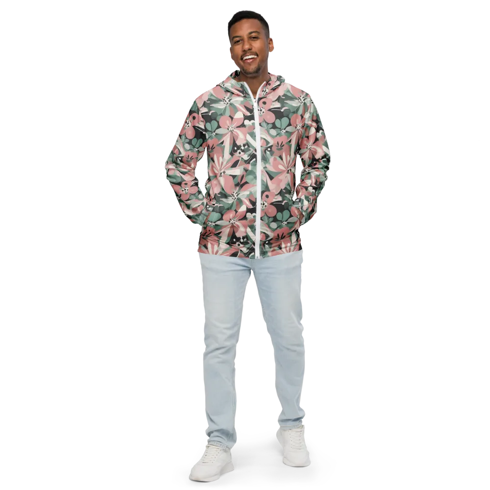 Petal Mirage on Men's Windbreaker — Front