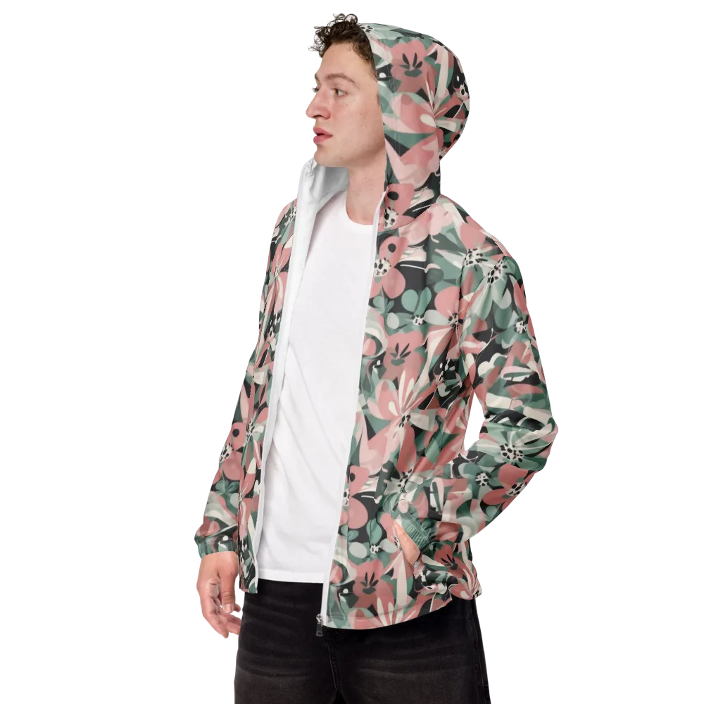 Petal Mirage on Men's Windbreaker — Left Front