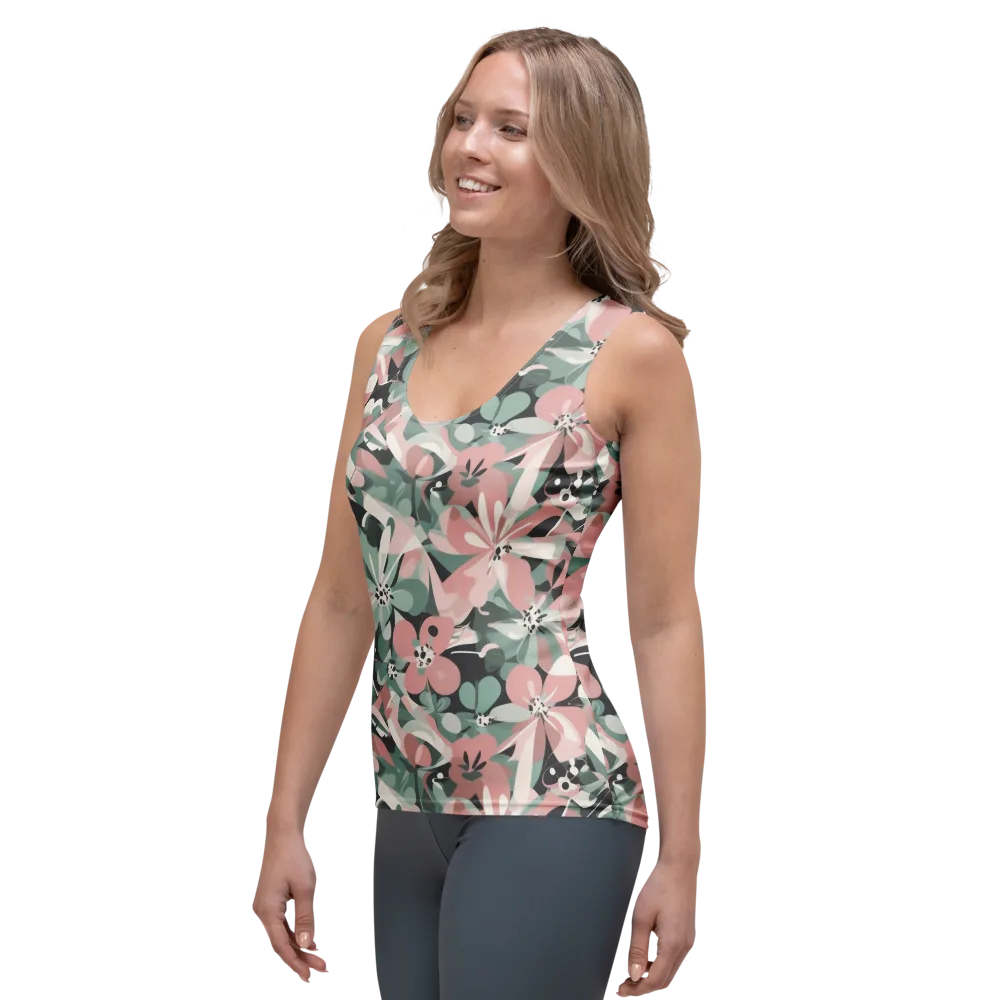 Petal Mirage on Women's Tank Top — Left Front
