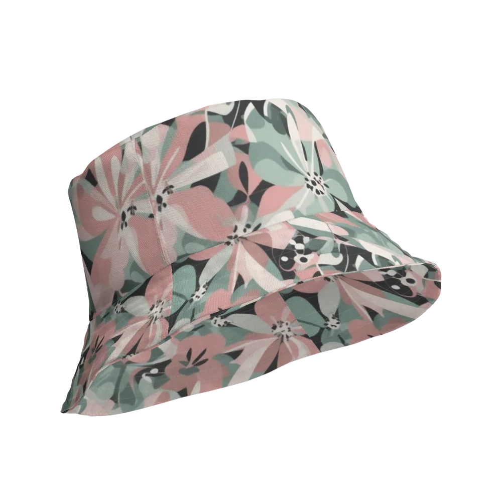 Petal Mirage on Reversible Bucket Hat — Product details Outside