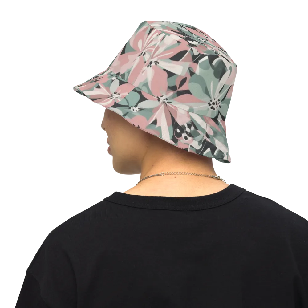 Petal Mirage on Reversible Bucket Hat — Back Inside