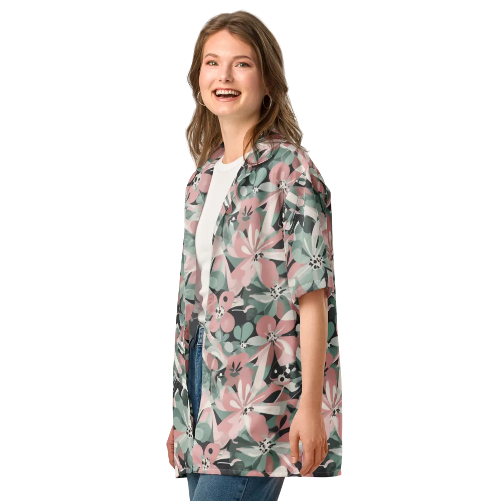 Petal Mirage on Button Shirt — Left Front