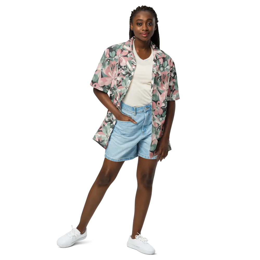 Petal Mirage on Button Shirt — Front