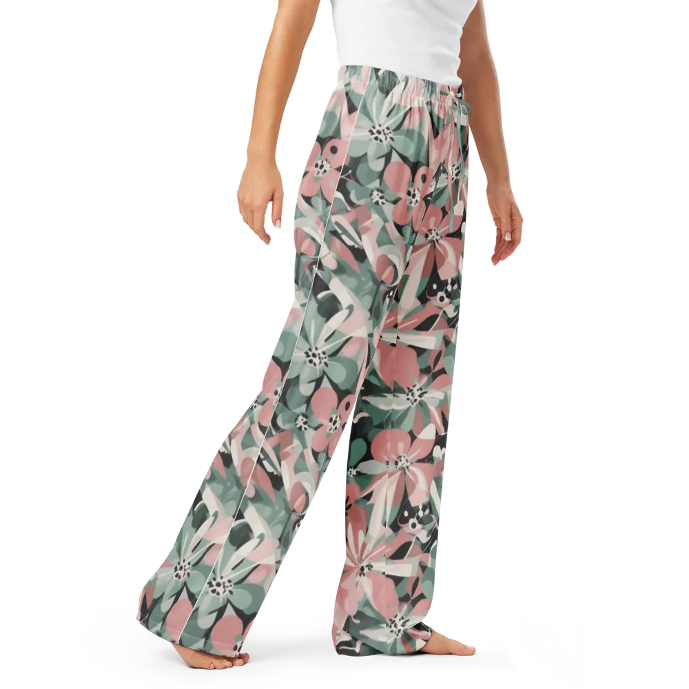 Petal Mirage on Women's Pajama Pants — Right Front