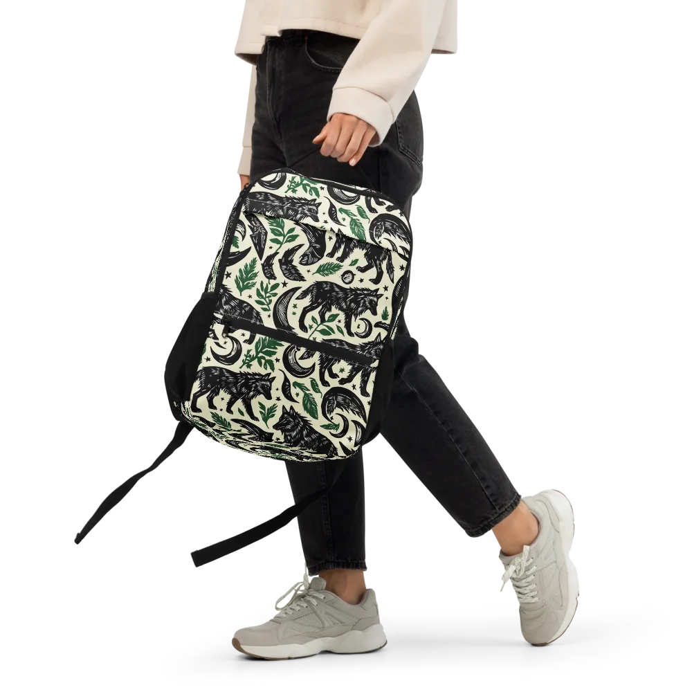 Midnight Foxglove on Utility Backpack — Front